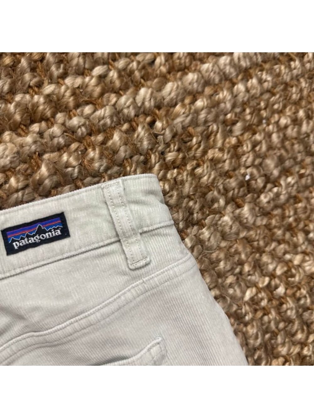 Patagonia Womens Corduroy Pants Gray White Size 33 STY56915 Cotton